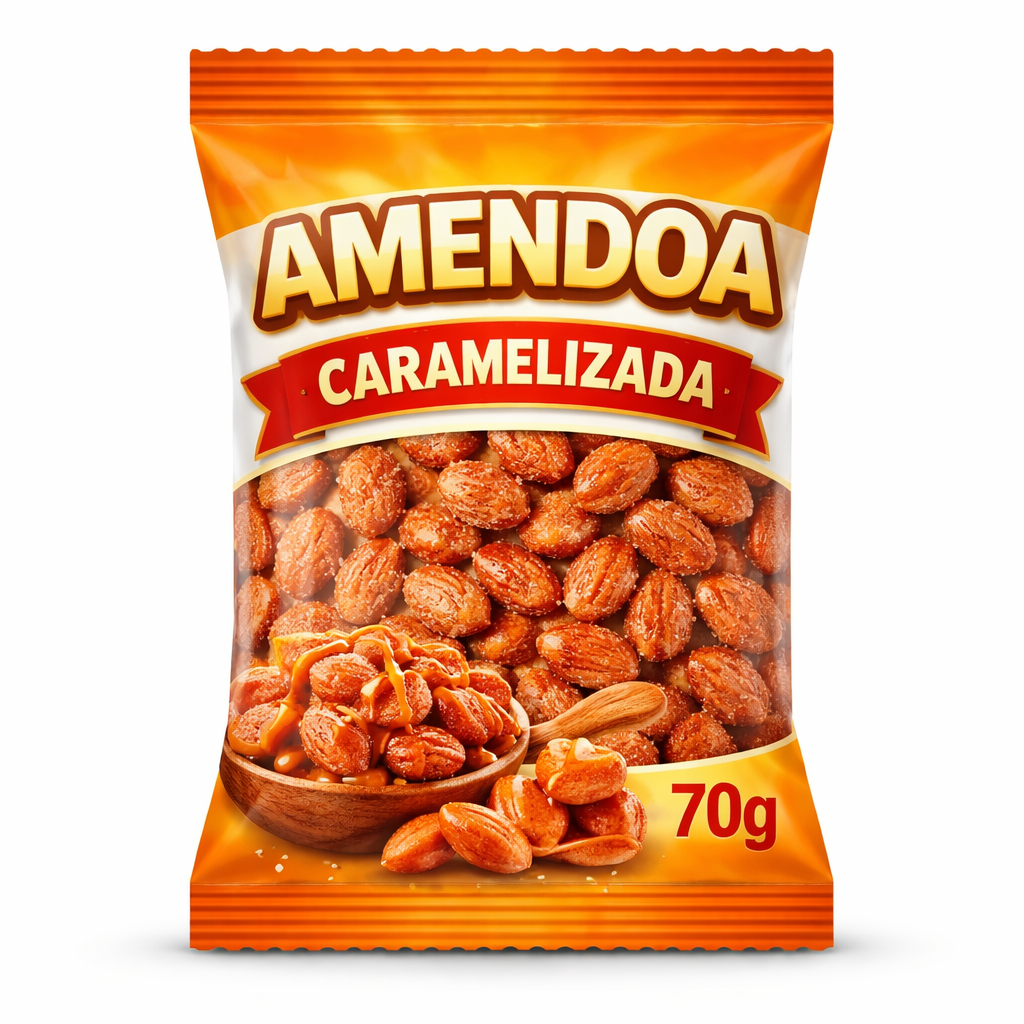 AMENDOA CARAMELIZADA 70G