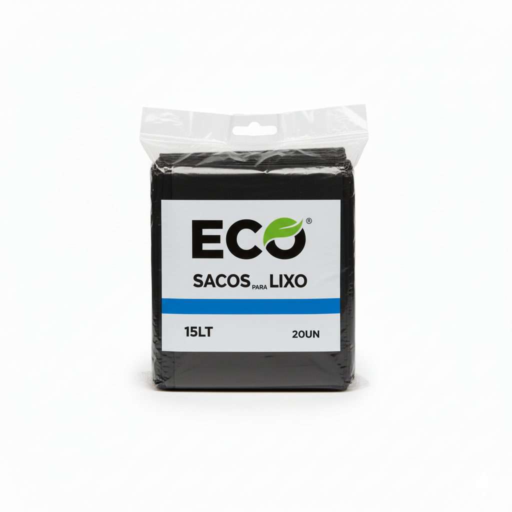 ECO SACOS LIXO 15LT 20UN