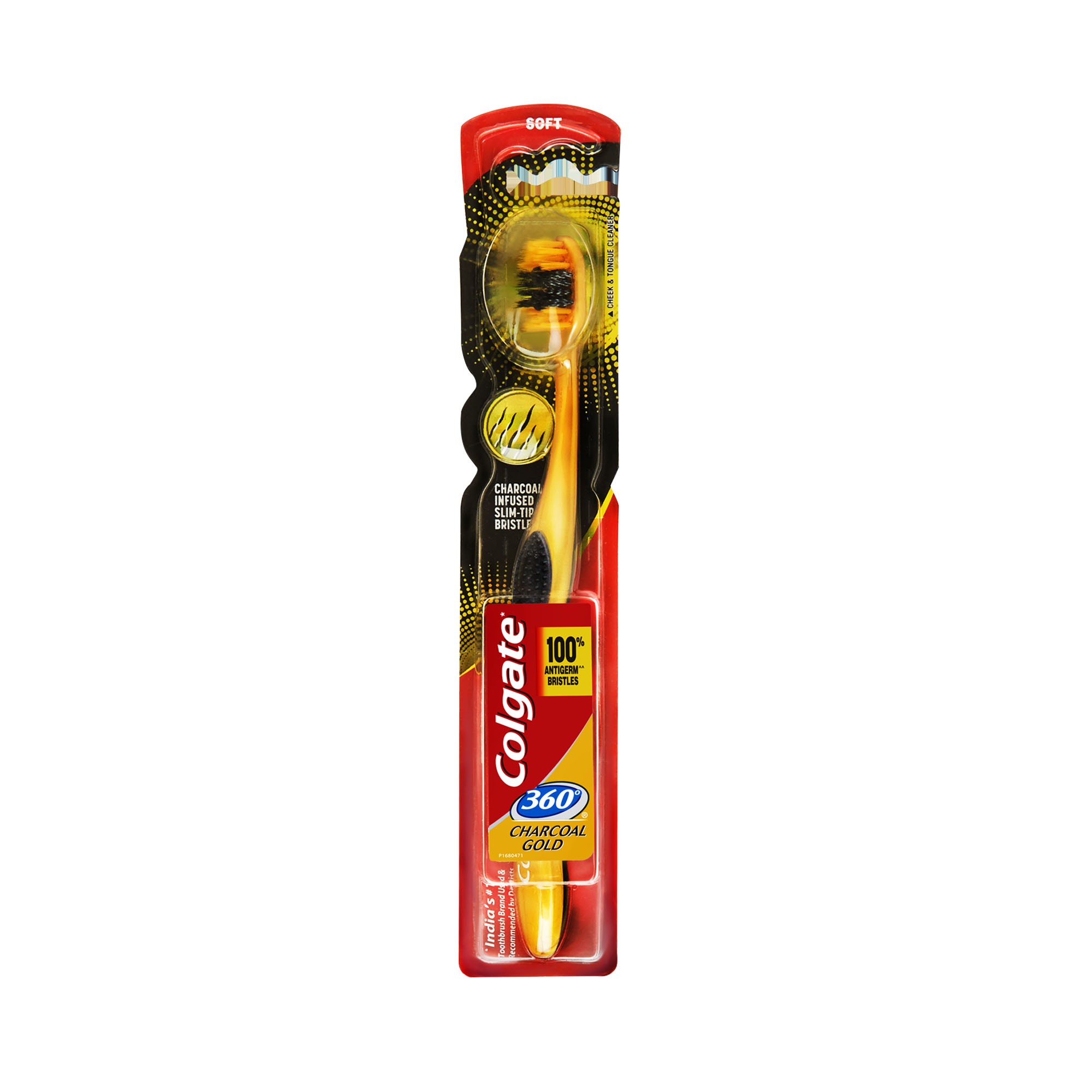 COLGATE 360 CHARCOAL GOLD TOOTHBRUSH [TA]