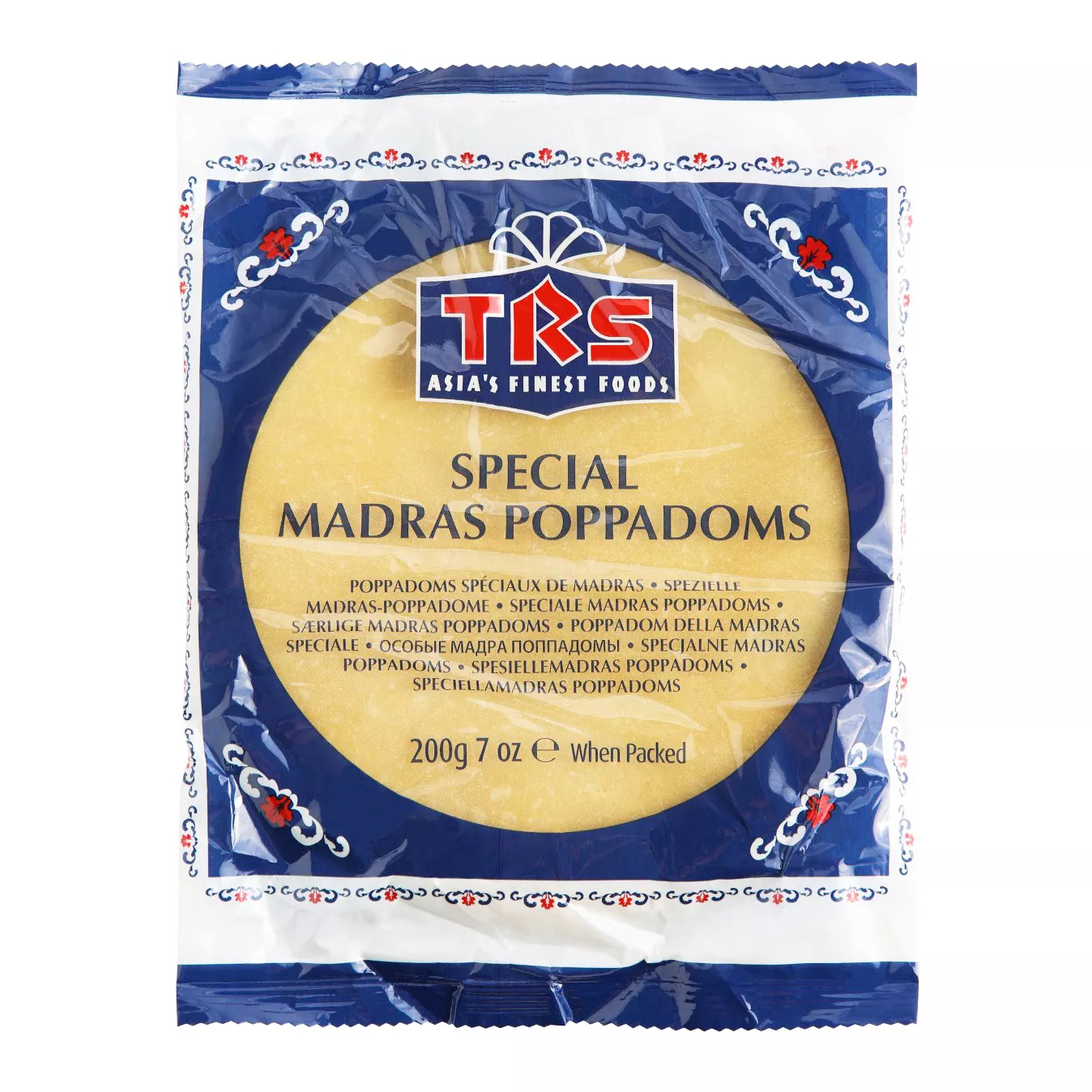 TRS MADRAS PLAIN POPPADOMS 200G