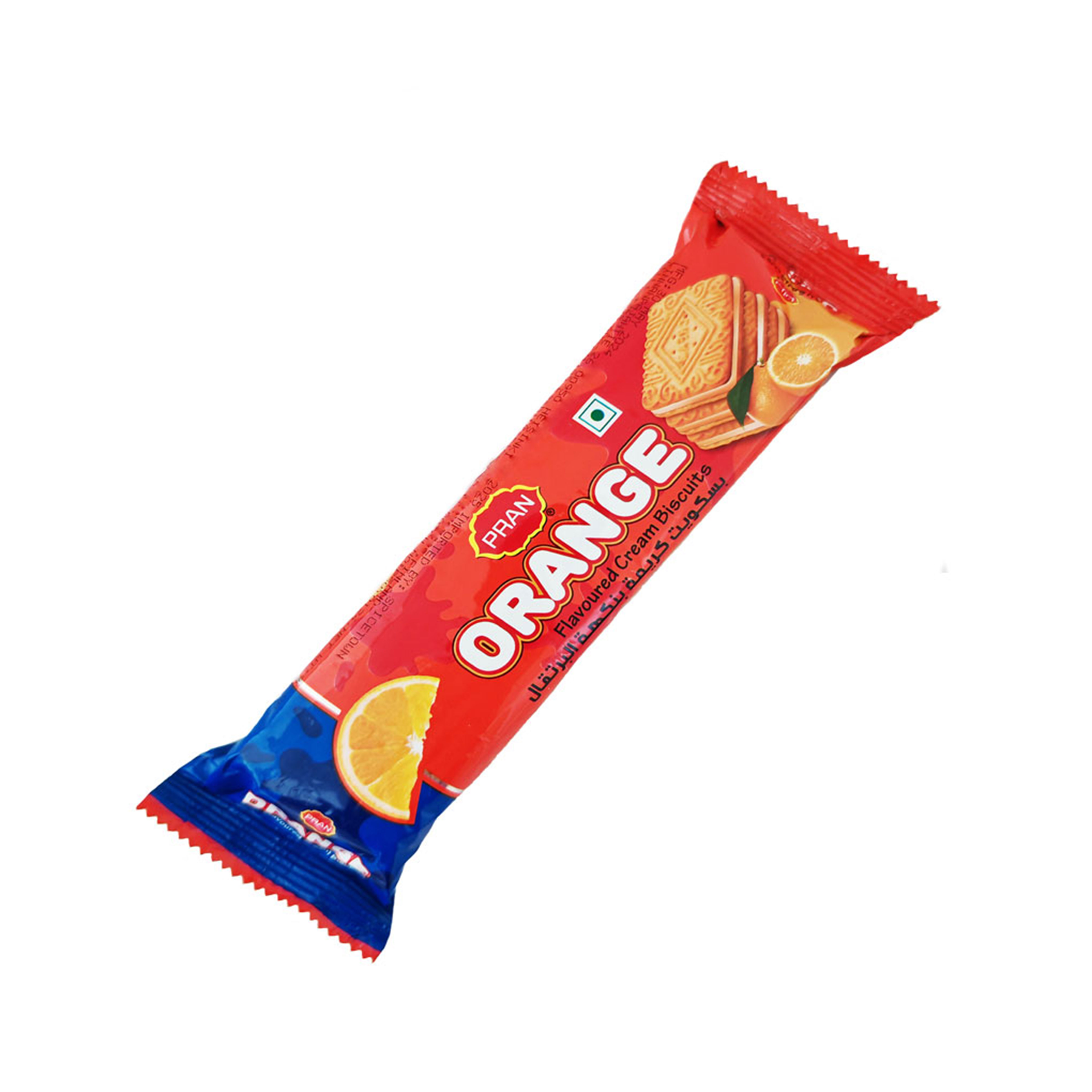 PRAN ORANGE CREAM BISCUITS 90G