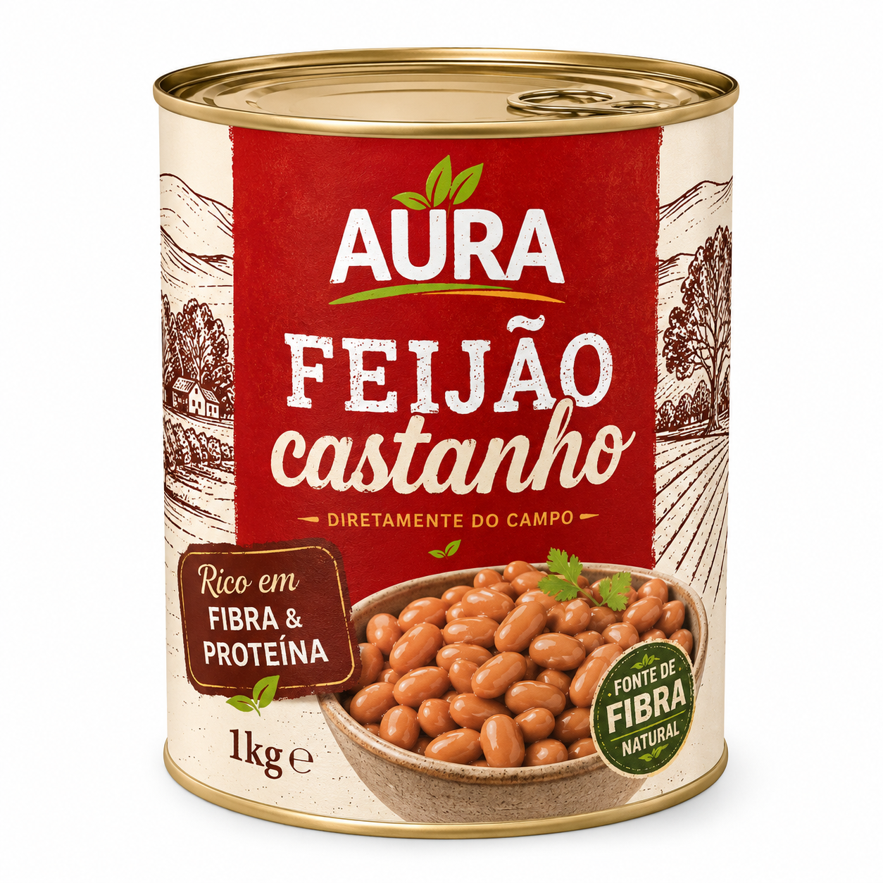 AURA FEIJAO CASTANHO 1KG
