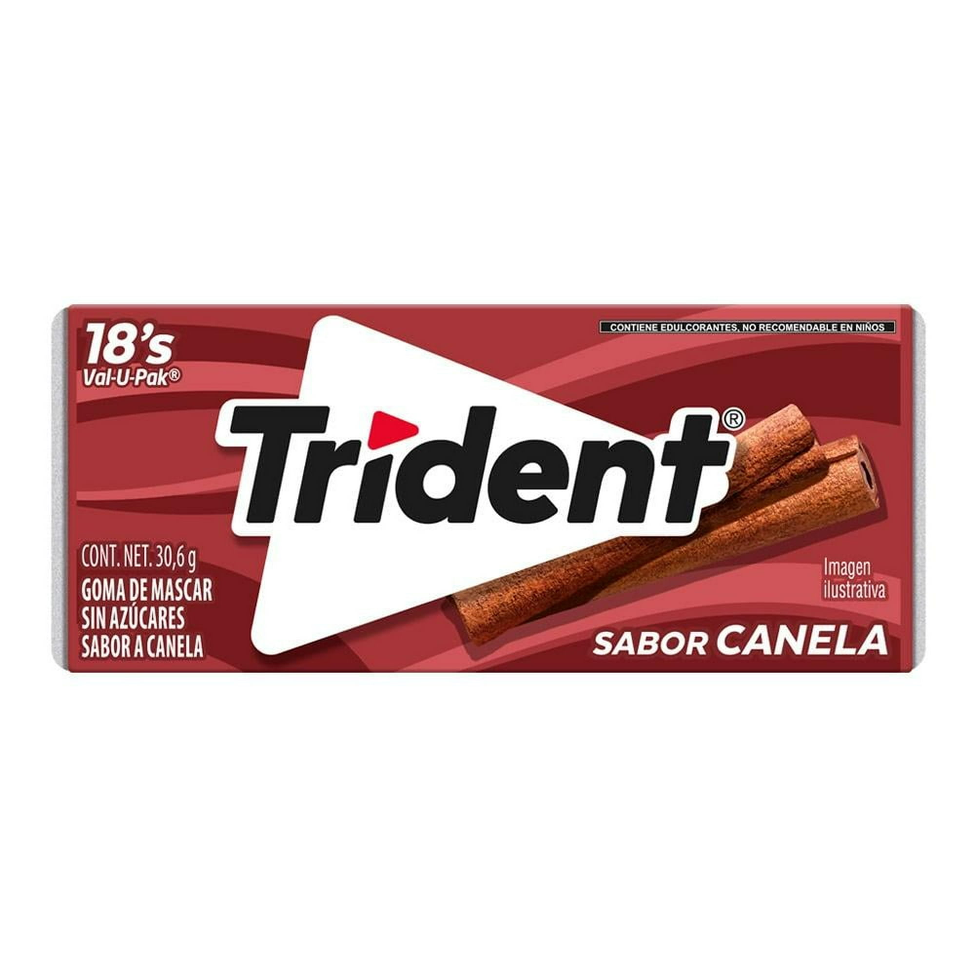 TRIDENT SIN AZUCAR SABOR CANELA