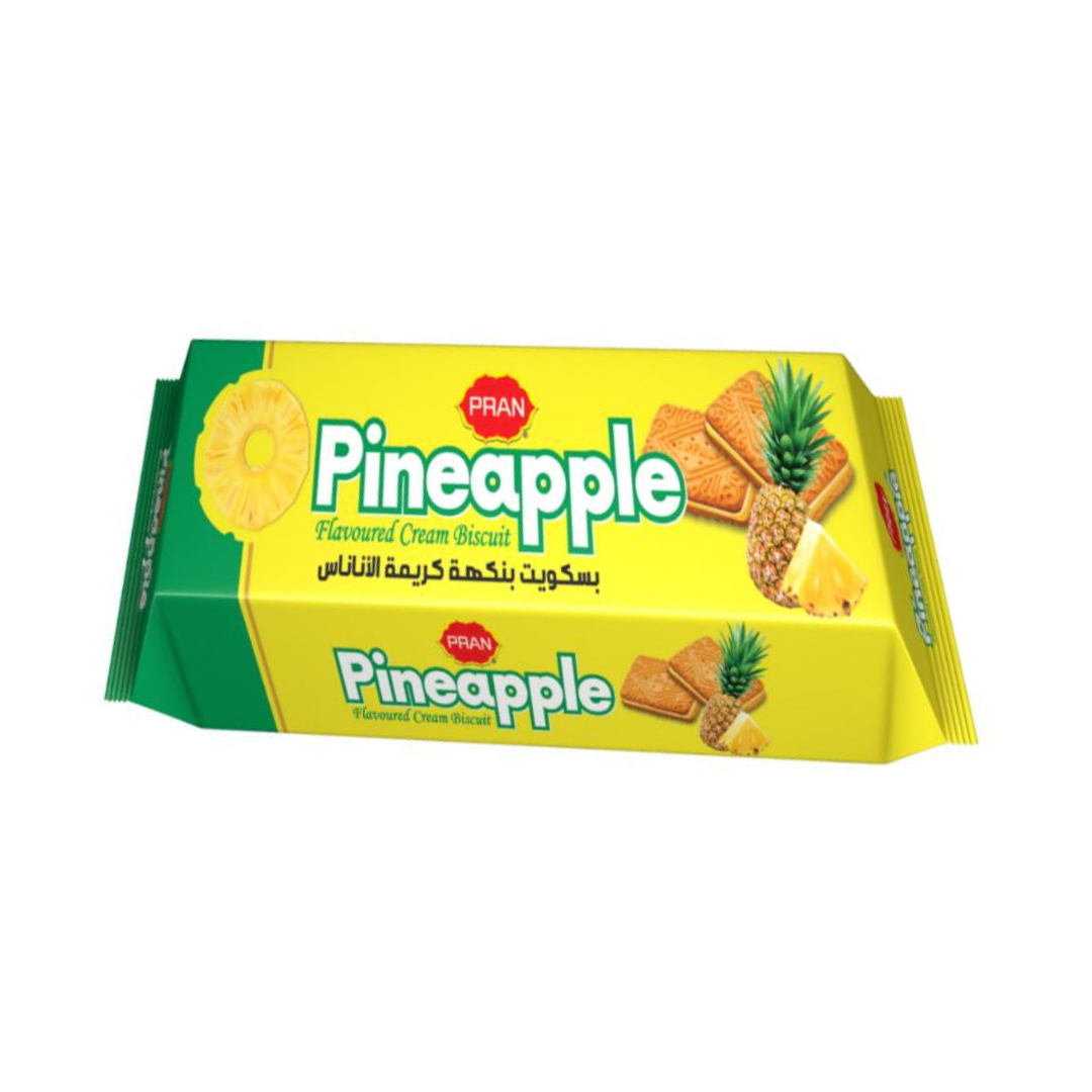 PRAN CREAM BISCUITS PINEAPPLE 90G