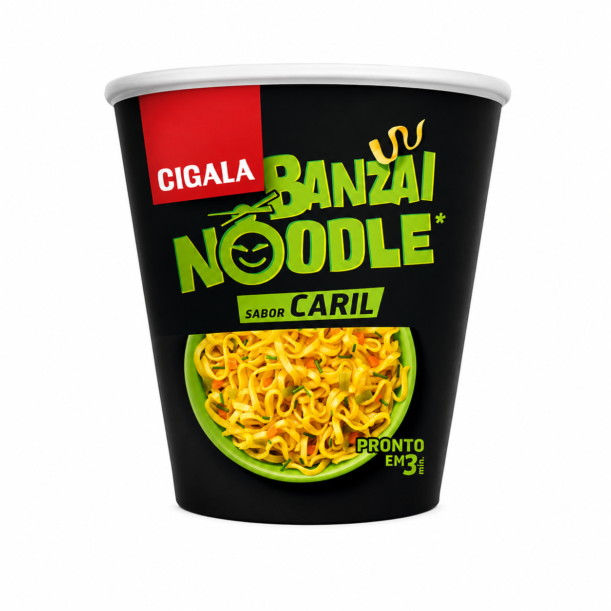 Cigala BANZAI noodle sabor caril 8x67g (49904)