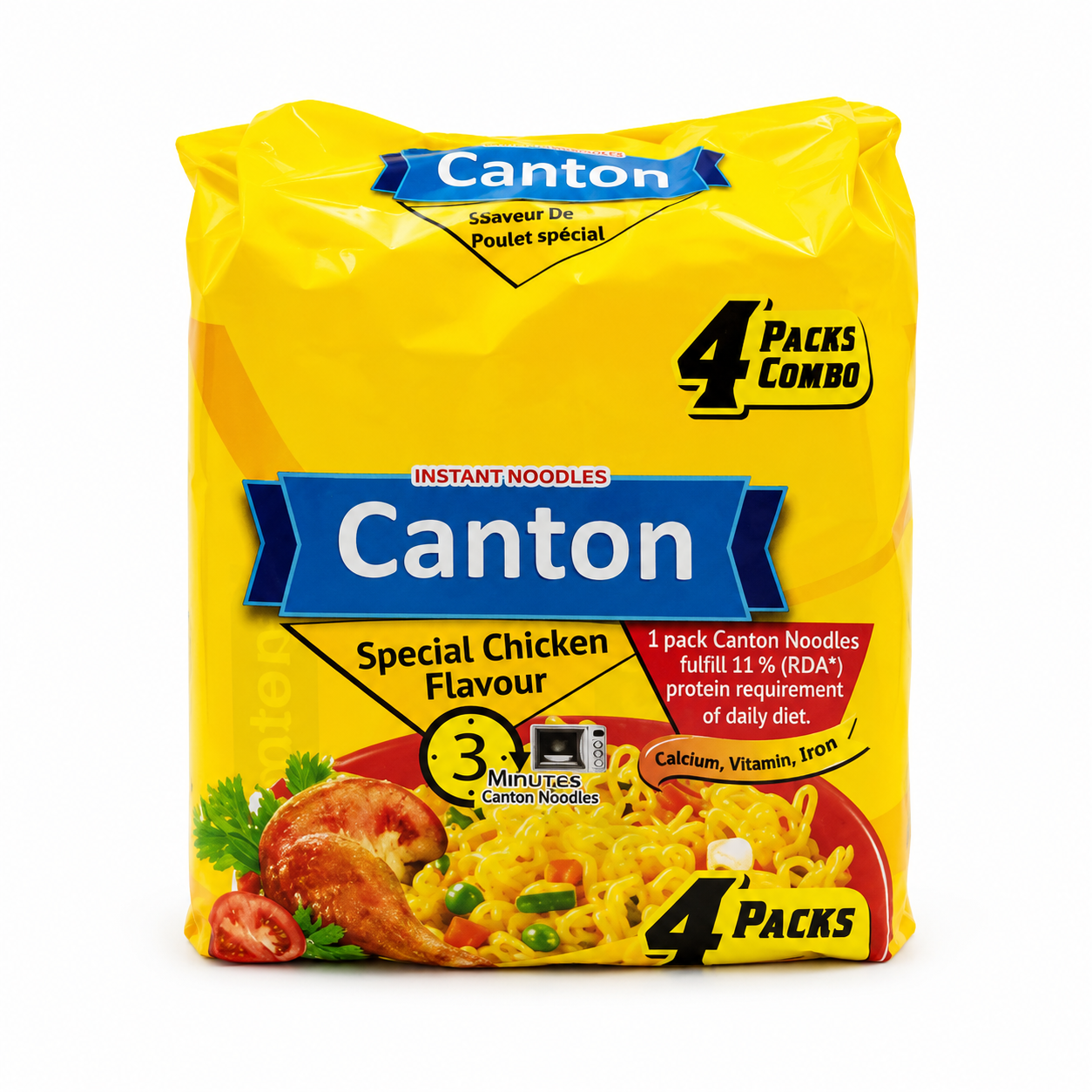 Canton Noodles Pack 4 Frango 15x70g (13101)