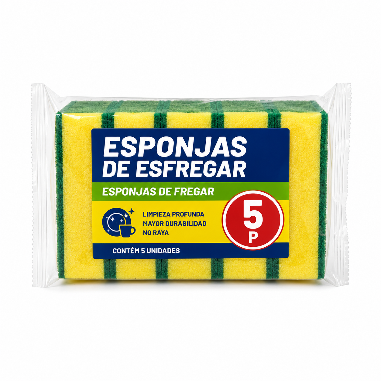 ESPONJAS DE ESFREGAR 5 P