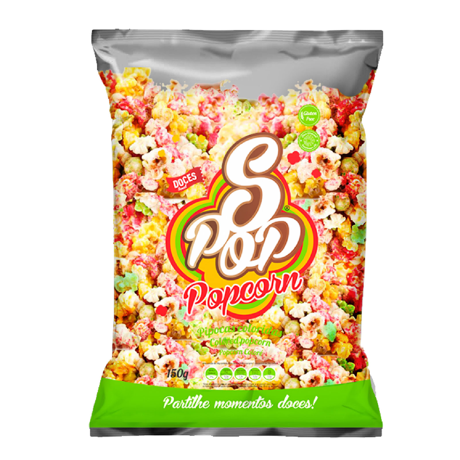 SALOINHA PIPOCAS COLORIDAS 150G